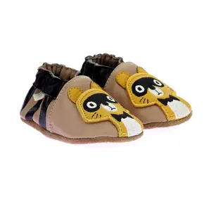 Baby boy slippers Robeez Raycoon image-0