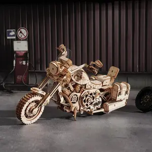 Puzzle Robotime Cruiser motorcycle image-1