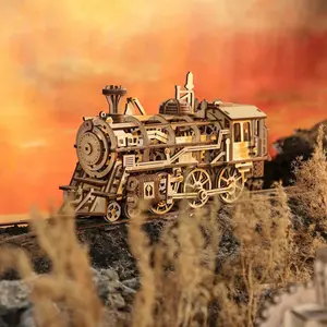 Puzzle Robotime Locomotive image-1