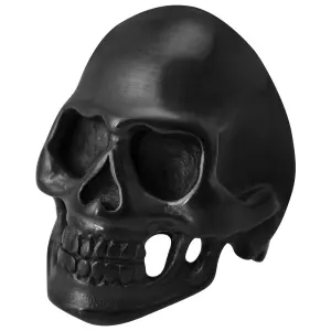 Anillo de acero Rock à Gogo Big Black Skull image-1
