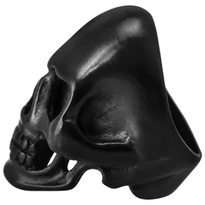 Anillo de acero Rock à Gogo Big Black Skull image-3