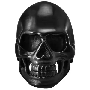 Anillo de acero Rock à Gogo Big Black Skull image-0