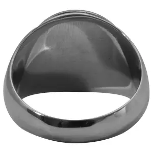 Anillo redondo de acero Rock à Gogo As de Pique image-1