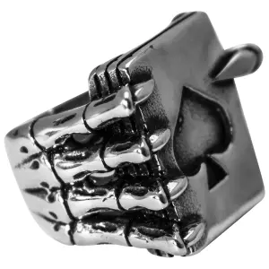 Anillo de acero Rock à Gogo Carte As de Pique image-2