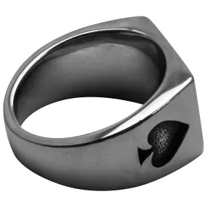 Anillo de acero Rock à Gogo Carte As de Pique image-2