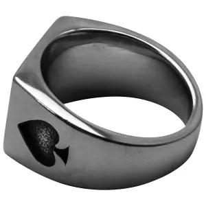 Anillo de acero Rock à Gogo Carte As de Pique image-3