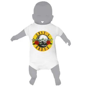 Baby bodysuit Rock à Gogo Guns N' Roses - Classic Logo White image-0
