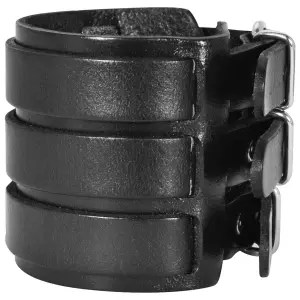 Bracelet de force cuir à triples sangles Rock à Gogo image-2