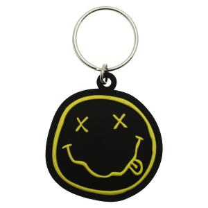 kh368-noglering-af-gummi-rock-a-gogo-nirvana-smiley-sort-gul-solv-4-4x4-8-cm