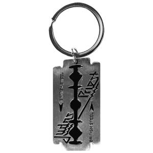 kh434-metal-key-ring-rock-a-gogo-judas-priest-british-steel-silver-black-2-5x5-cm