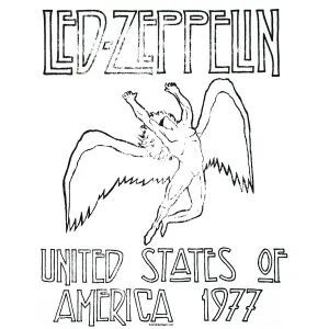 Tričko s dlouhými rukávy Rock à Gogo Led Zeppelin - Usa 1977 image-1