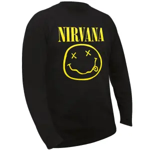 Tričko s dlouhými rukávy Rock à Gogo Nirvana - Smiley image-0