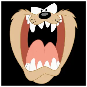 Camiseta Rock à Gogo Looney Tunes - Taz Jumbo Face image-1