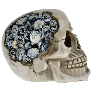 Decorative object skull Rock à Gogo Clockwork Cranium image-2