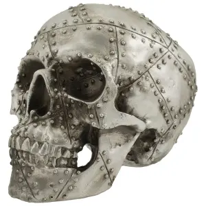 Decorative object skull Rock à Gogo Rivet Head image-0