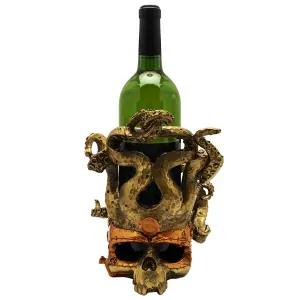 Decorative object skull Rock à Gogo Steampunk - Vino Vessel image-3