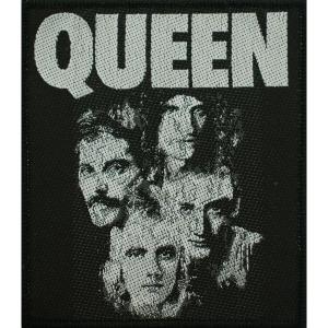 p1091-textiler-aufnaher-rock-a-gogo-queen-faces-schwarz-grau-8-5x10-cm