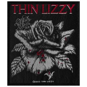 p1318-textile-patch-rock-a-gogo-thin-lizzy-black-rose-black-white-gray-8-5x10-cm