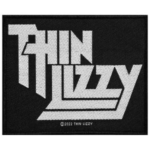 p1335-textiler-aufnaher-rock-a-gogo-thin-lizzy-logo-schwarz-weiss-10-1x8-4-cm