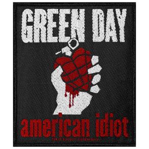 p1340-patch-textile-rock-a-gogo-green-day-american-idiot-noir-blanc-rouge-8-6x10-cm