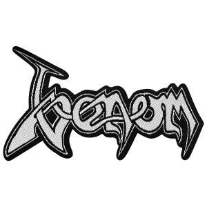 p1356-textile-patch-rock-a-gogo-venom-cut-out-logo-black-white-10x5-5-cm