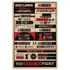 Poster Rock à Gogo Fight Club - Rules Infographic image-0