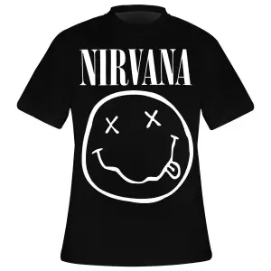 Tričko Rock à Gogo Nirvana - White Smiley image-0