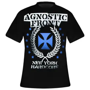 T-Shirt Rock à Gogo Agnostic Front - Blue Iron Cross