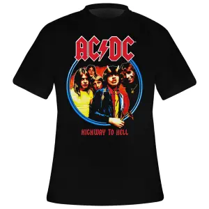 Tričko Rock à Gogo Ac/dc - Highway To Hell Neon Circle image-0