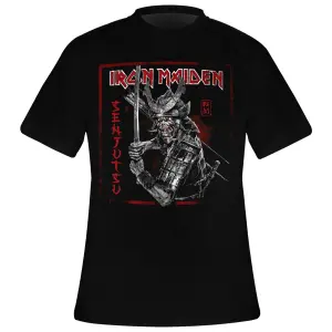 T-shirt Rock à Gogo Iron Maiden - Senjutsu Cover Distressed Red image-0