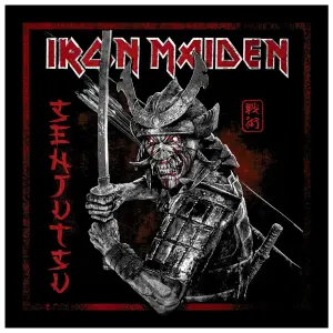 T-shirt Rock à Gogo Iron Maiden - Senjutsu Cover Distressed Red image-1