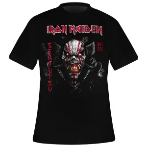 Camiseta Rock à Gogo Iron Maiden - Senjutsu Black Cover Vertical Logo image-0