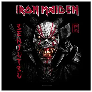 Camiseta Rock à Gogo Iron Maiden - Senjutsu Black Cover Vertical Logo image-1