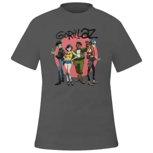 T-shirt Rock à Gogo Gorillaz - Group Circle Rise image-0