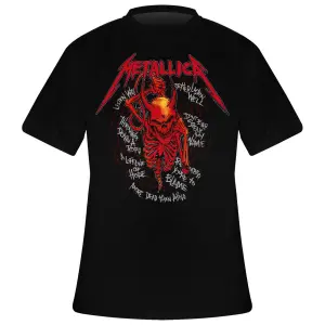 T-shirt Rock à Gogo Metallica Skull Screaming Red image-0