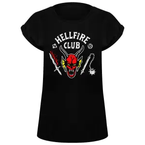 Women's T-shirt Rock à Gogo Stranger Things Hellfire Club image-0