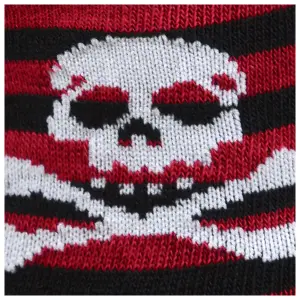 Calcetines cortos de mujer con calavera y huesos cruzados Rock à Gogo image-2