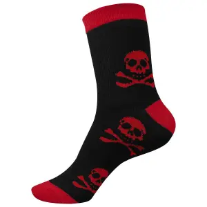 Chaussettes courtes à Tête de Mort femme Rock à Gogo image-0