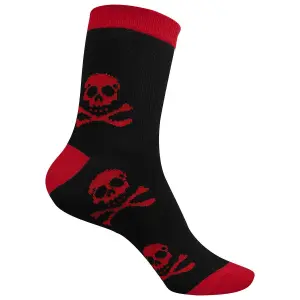 Chaussettes courtes à Tête de Mort femme Rock à Gogo image-1