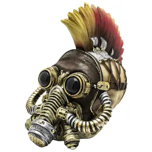 Decorative object skull Rock à Gogo Steampunk - Flame Haw image-0