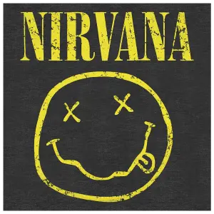 Hooded sweatshirt Rock à Gogo Nirvana Smiley On Charcoal image-1