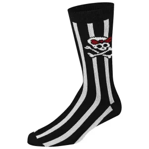 Chaussettes médium à rayures femme Rock Daddy Skully image-0