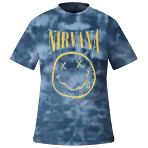 Tričko Rock Off Nirvana - Smiley Blue Stroke image-0