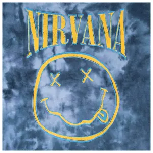 Tričko Rock Off Nirvana - Smiley Blue Stroke image-1