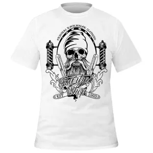 Camiseta Rockablok Barber White image-0