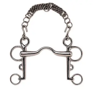Mors per cavallo inglese bridge acciaio inossidabile Roldan Real Escuela