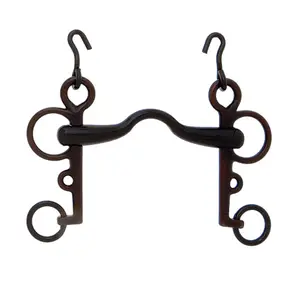 Mors pelham per cavallo con bocchetta lucida Roldan