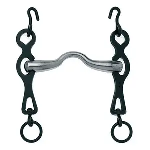 Portuguese Bit for Horse Grooved Mouthpiece Roldan