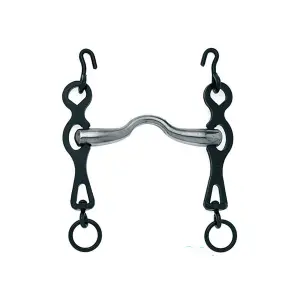 Portuguese Bit for Horse Grooved Mouthpiece Roldan image-0