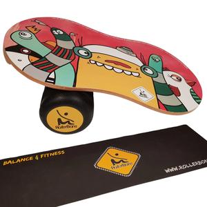 1640010-balance-board-with-mat-rollerbone-nane-1-0-pro-red-74x41-5x3-cm